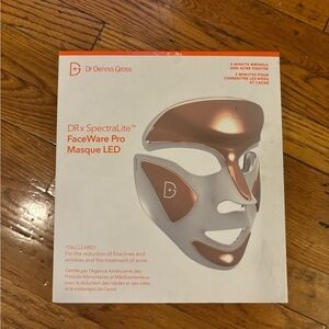 FaceWare Pro LED Mask - White and Gold